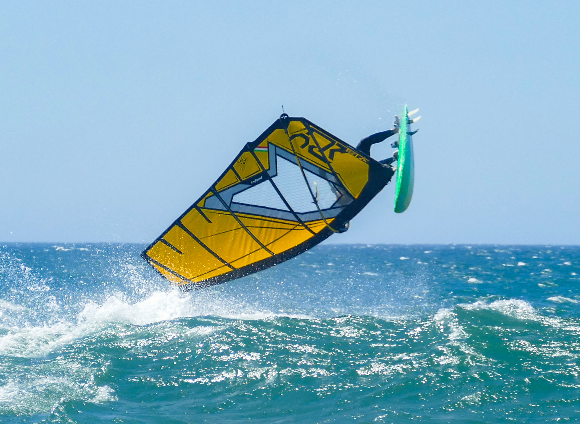spy yellow wave plachta windsurfing karlin zero 2021